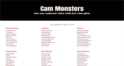 Desktop Screenshot of cammonsters.com