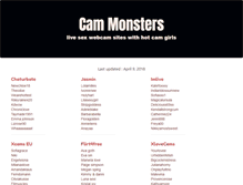 Tablet Screenshot of cammonsters.com